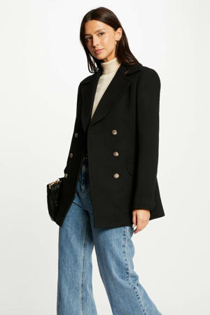 rechtvallende blazer zwart