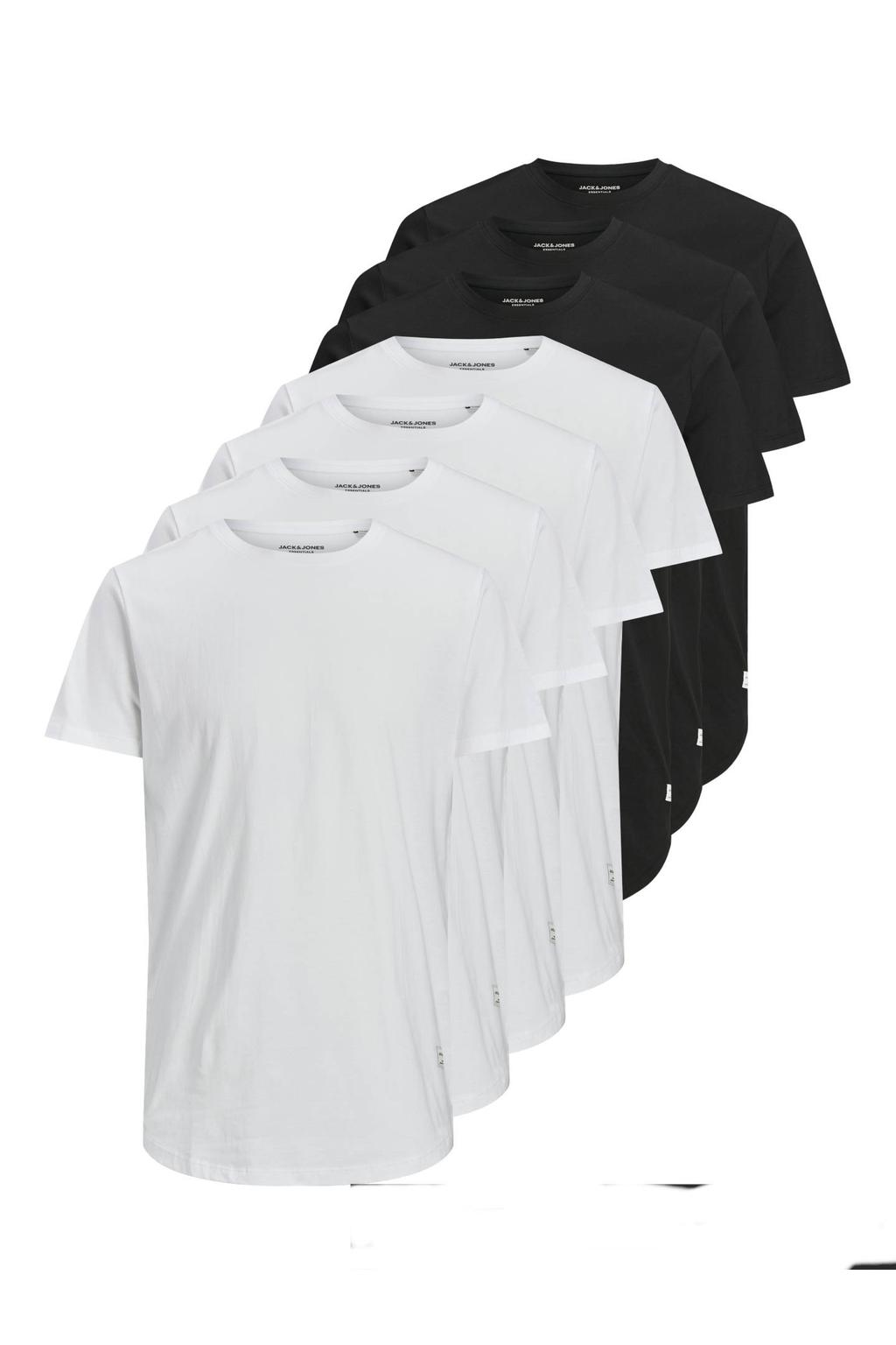 JACK & JONES ESSENTIALS regular fit T-shirt JJENOA - (set van 7)