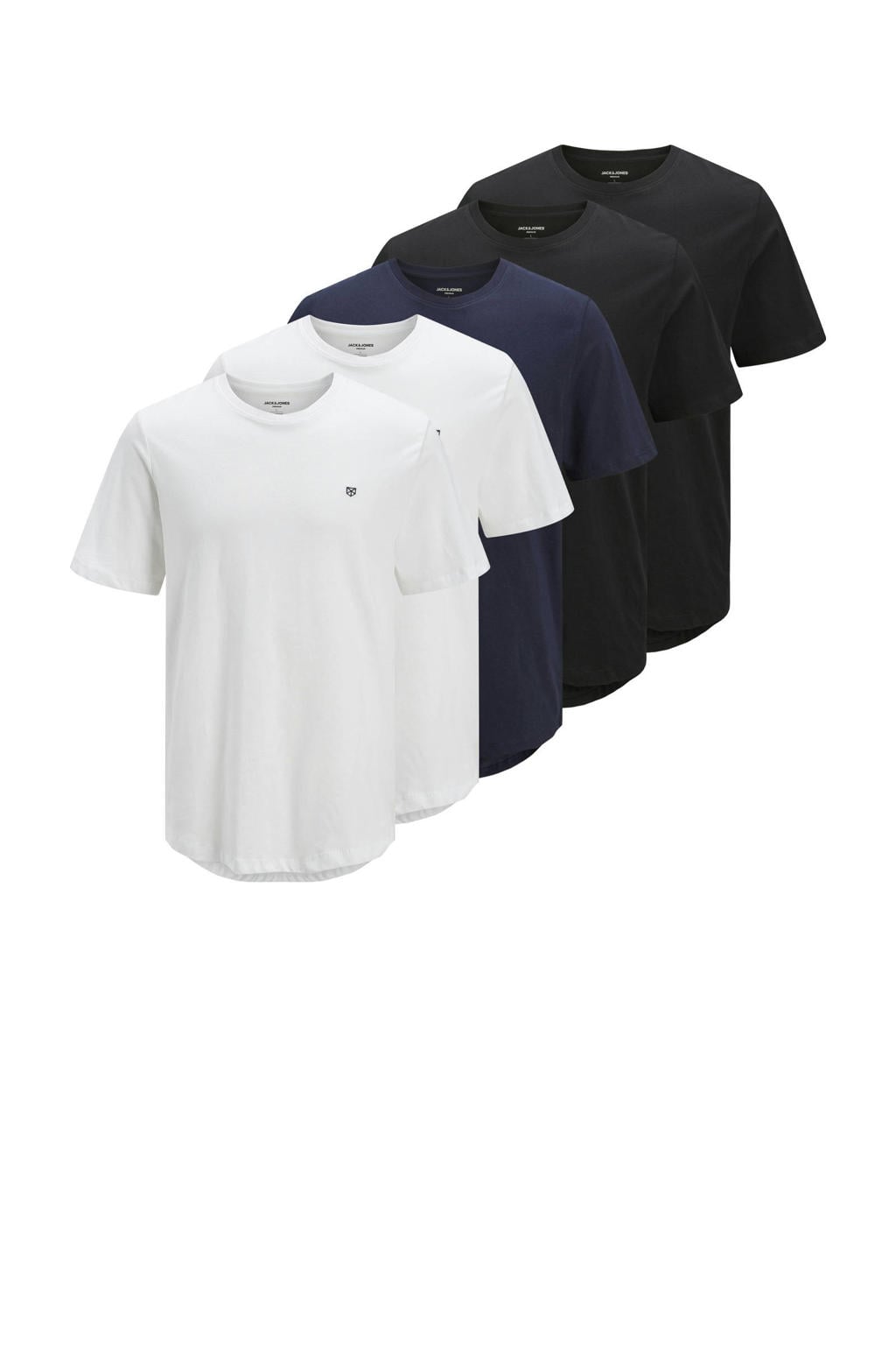 JACK & JONES PREMIUM regular T-shirt multi - (set van 5)