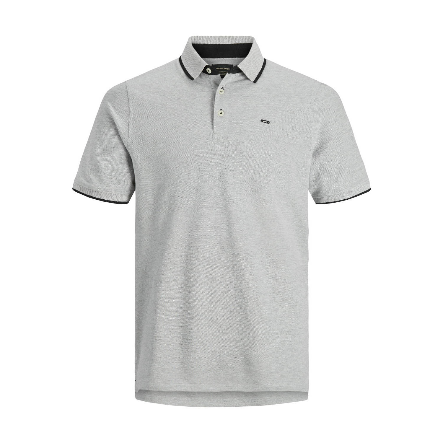 JACK & JONES ESSENTIALS regular polo grijs beige (set van 2)