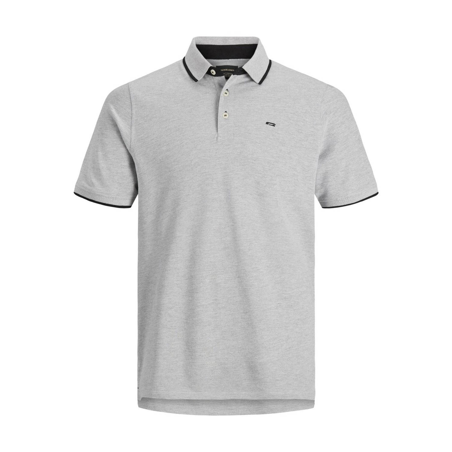 JACK & JONES ESSENTIALS regular polo grijs beige (set van 2)