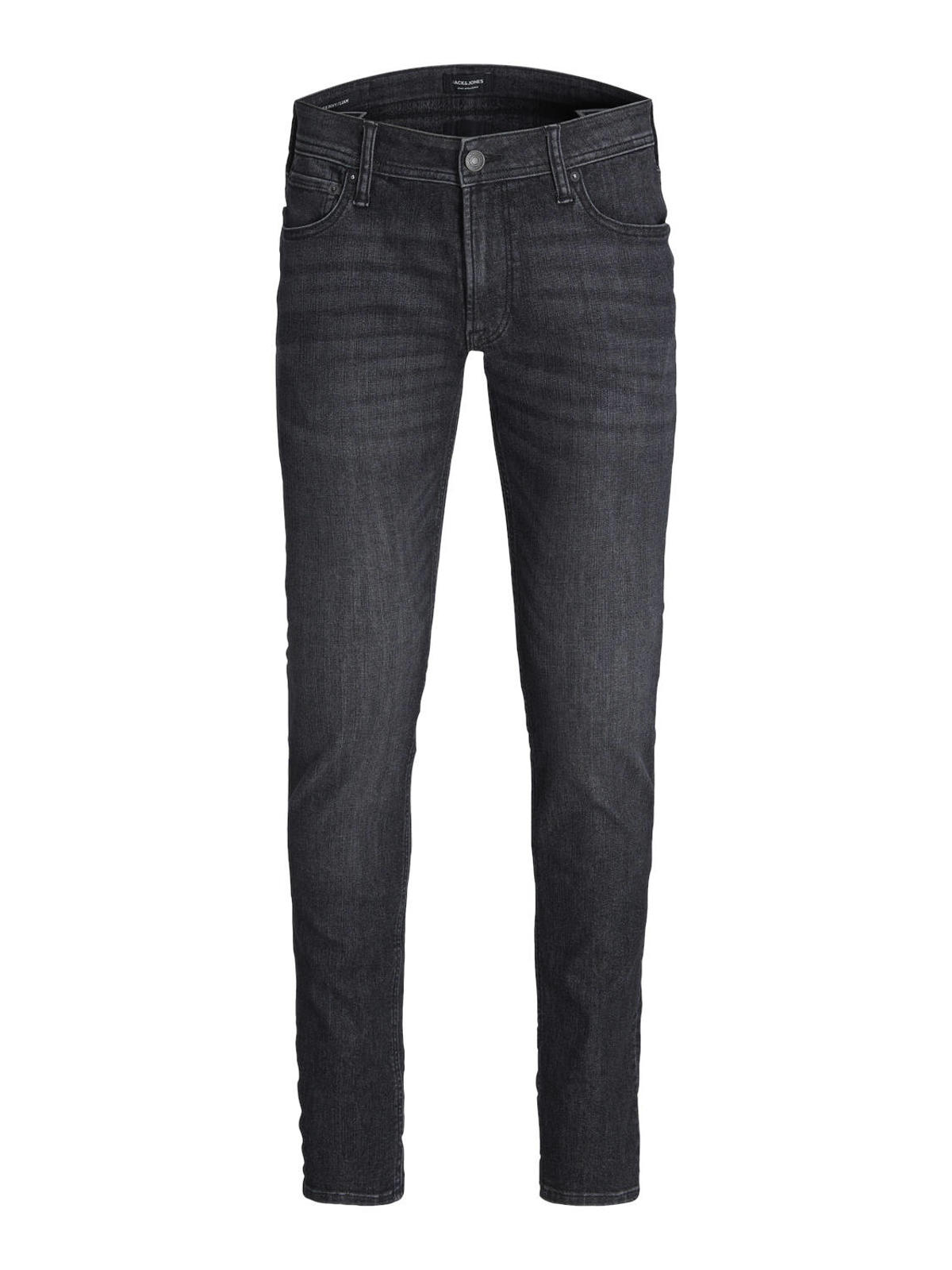 Jack Jones Black Cotton Skinny Jeans