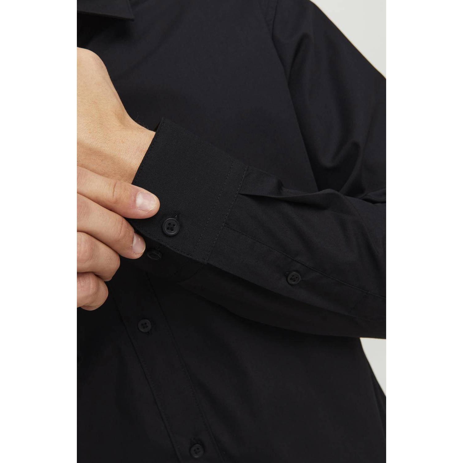 JACK & JONES slim fit overhemd JJOE zwart