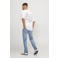 JACK & JONES JEANS INTELLIGENCE tapered fit jeans JJIMIKE JJORIGINAL blauw