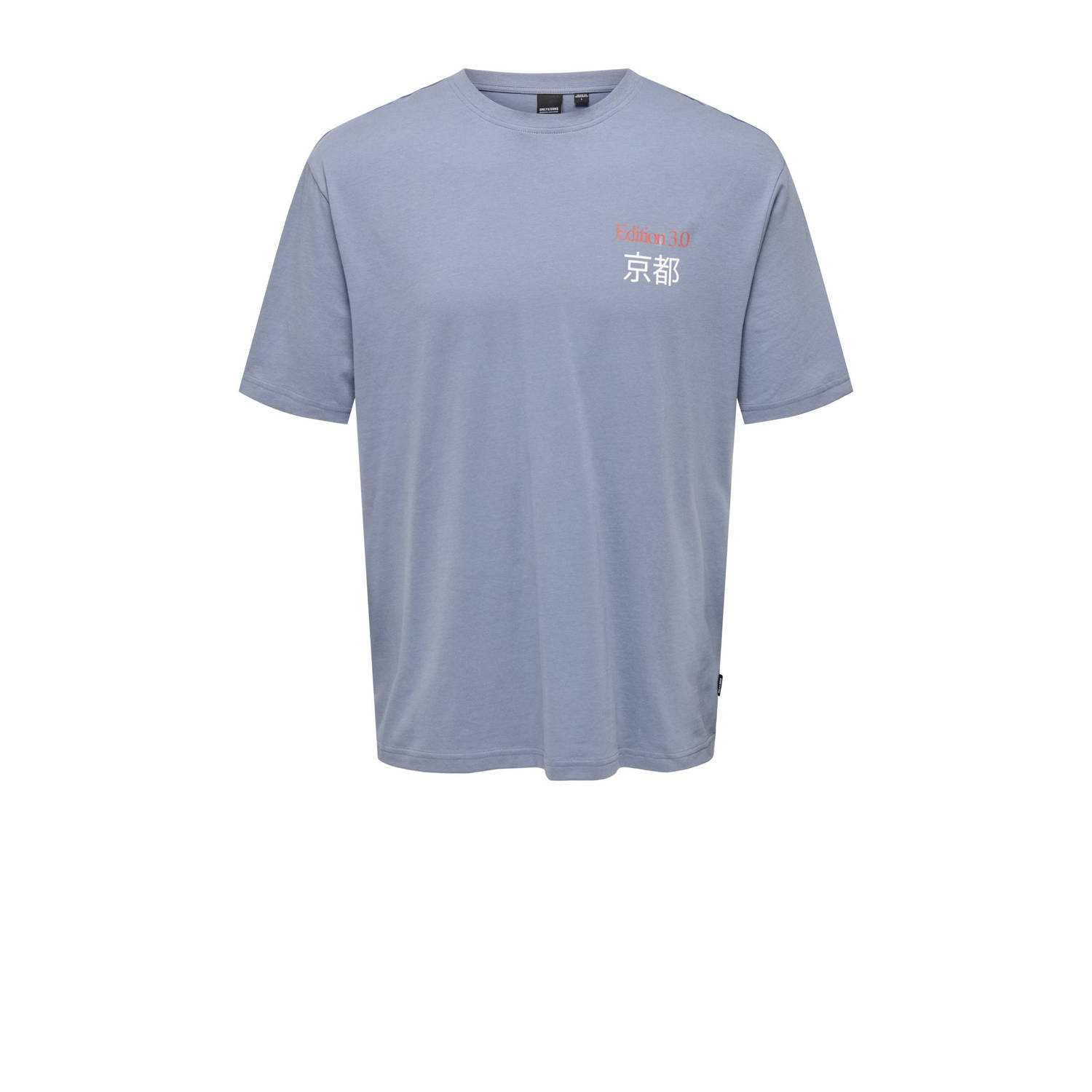 ONLY & SONS T-shirt ONSKEANE met backprint