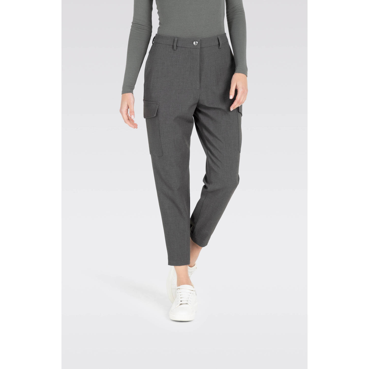 MAC tapered fit broek Rahel antraciet