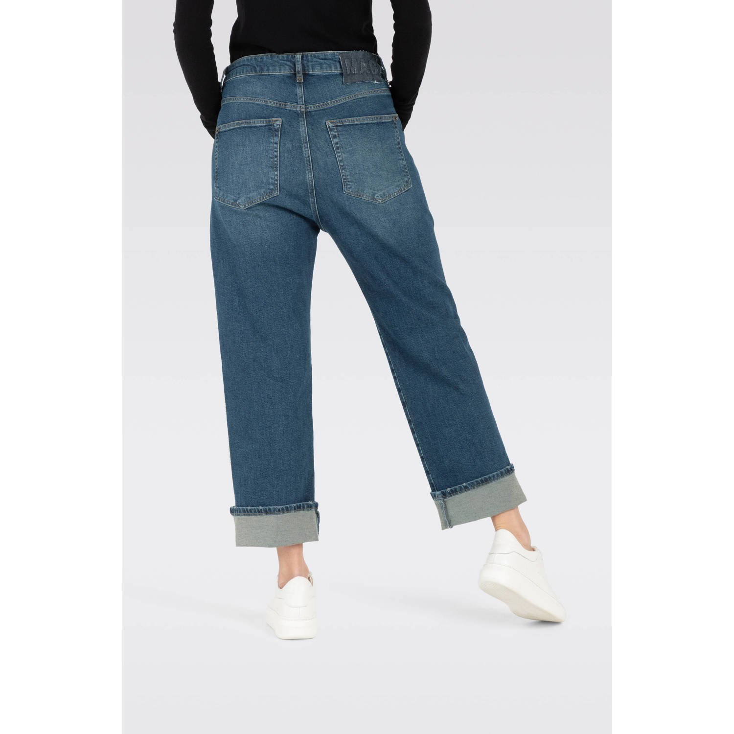 MAC Baggy Denim Jeans Authentiek Comfort Blue Dames