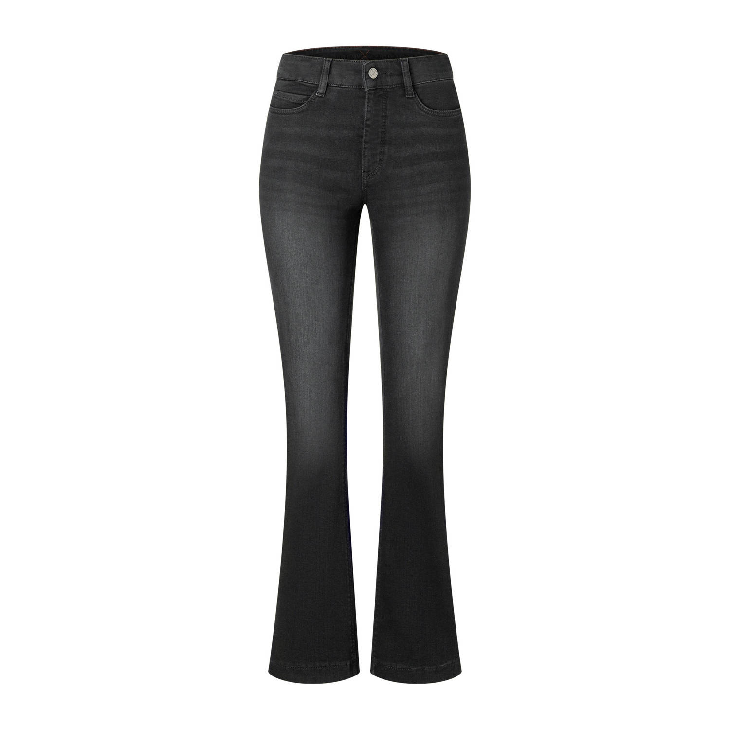 MAC Zwart Gewassen Denim Bootcut Jeans Black Dames