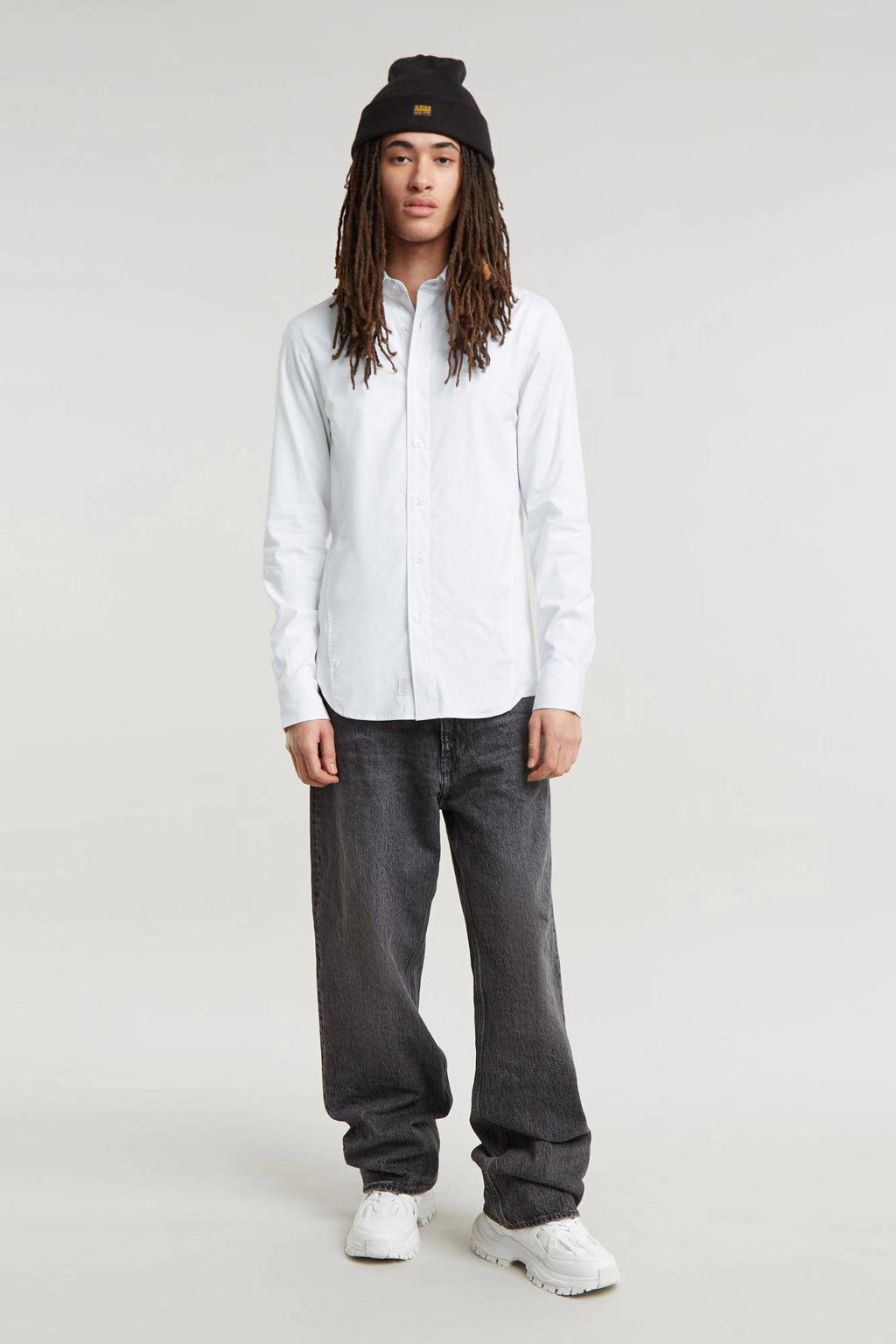 G-STAR slim fit overhemd Uniform wit