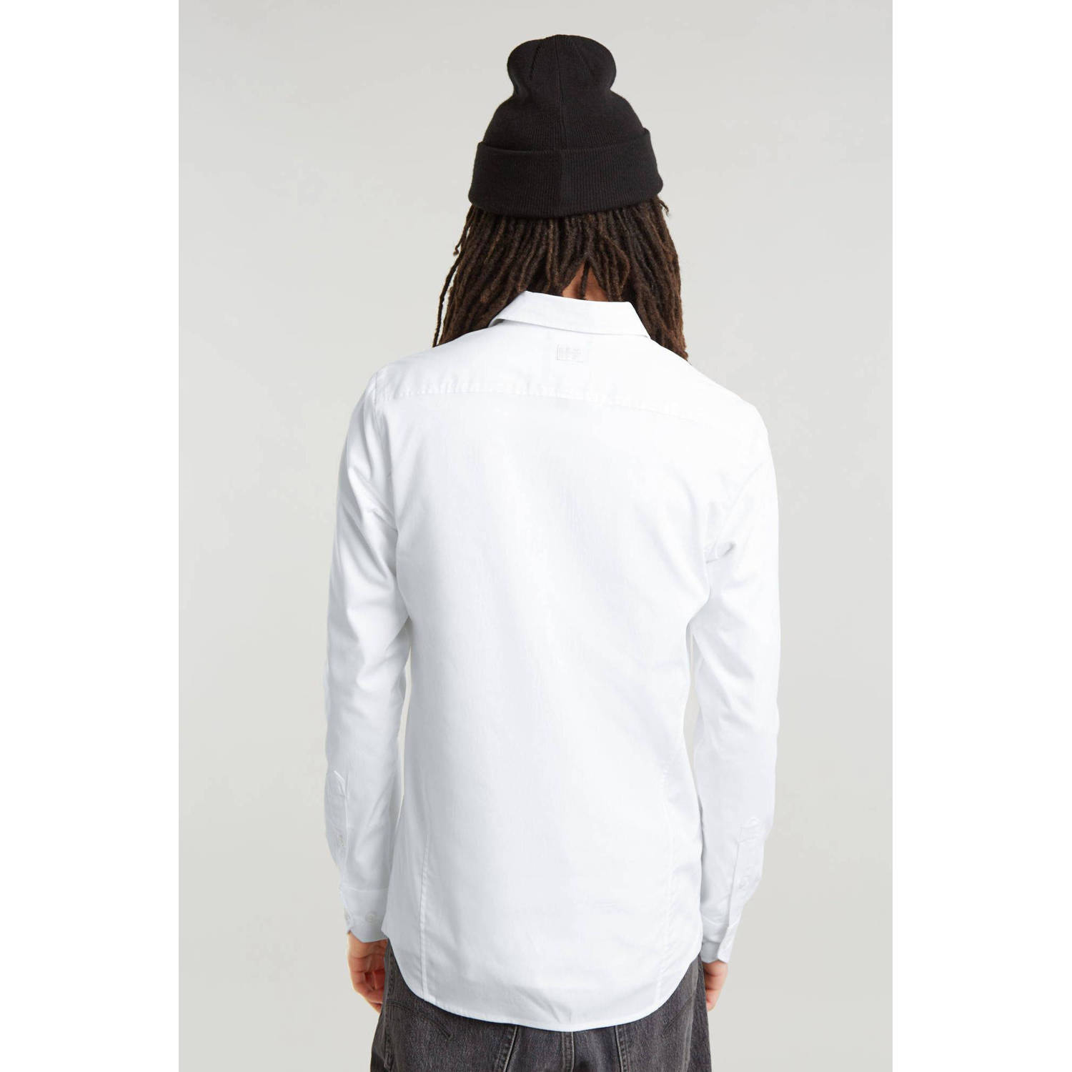 G-STAR slim fit overhemd Uniform wit