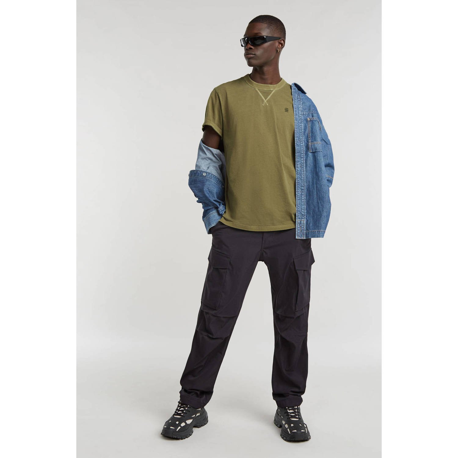 G-STAR regular fit T-shirt Nifous olijfgroen