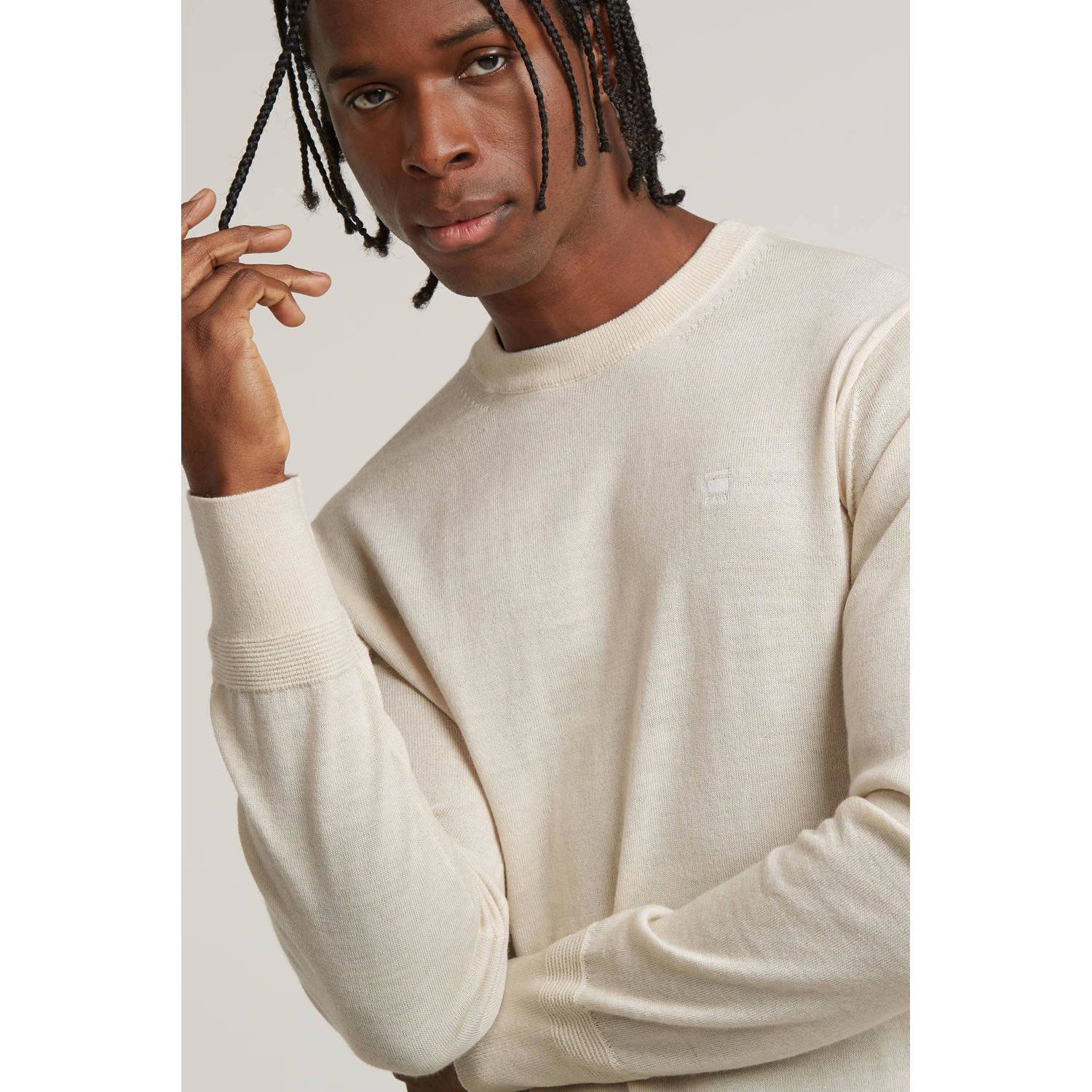 G-Star RAW Premium Core Gebreide Trui Wit Heren