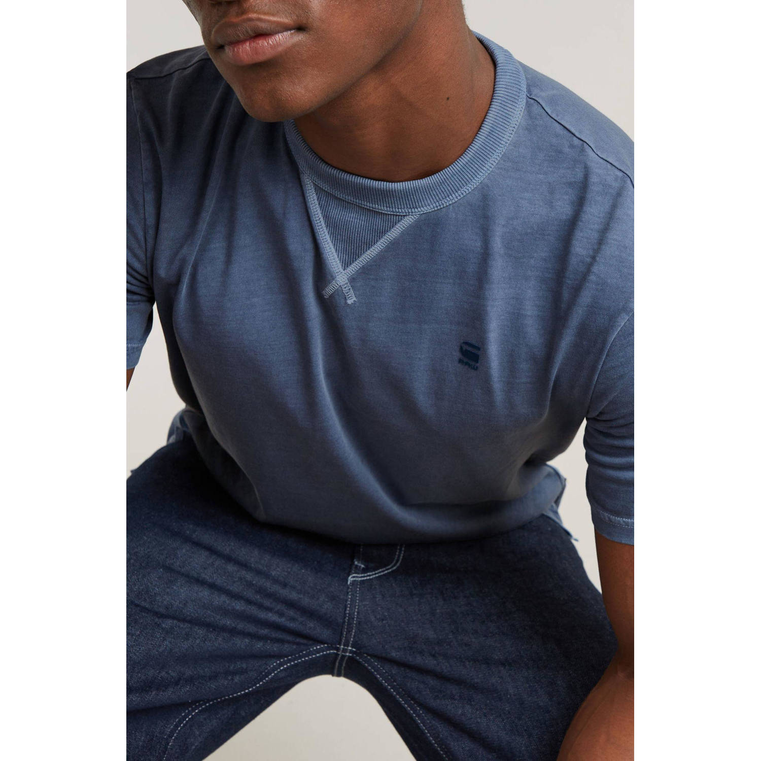 G-STAR slim fit T-shirt Nifous met logo
