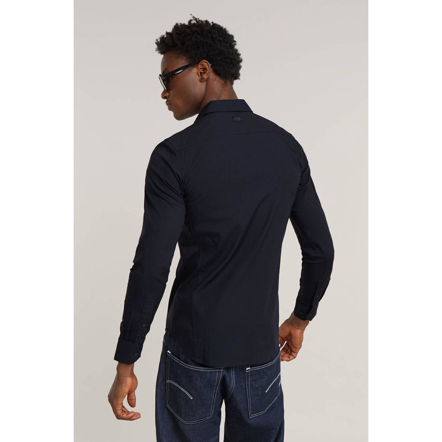 G-STAR slim fit overhemd Uniform salute
