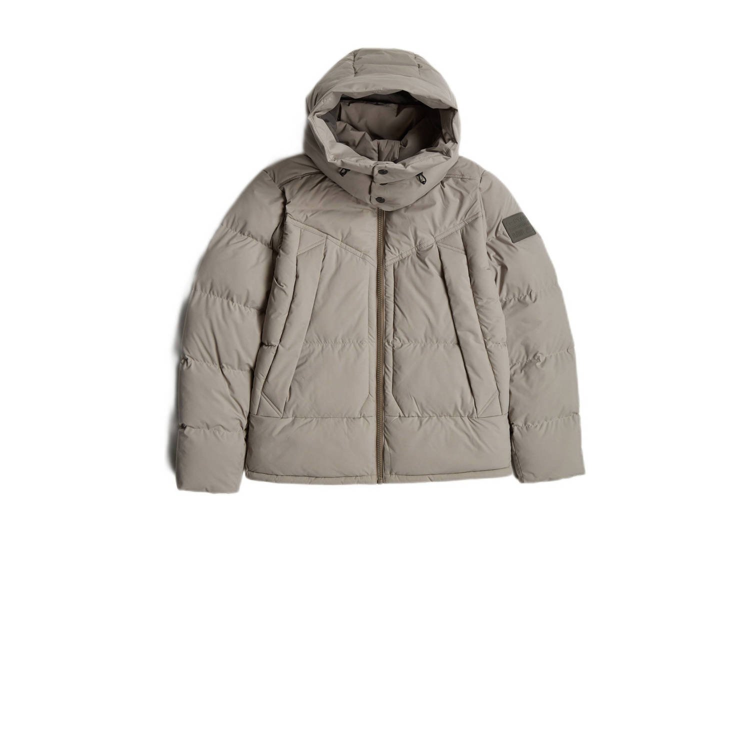 G-Star RAW G- Whistler 2.0 Gewatteerd Jack Met Capuchon Beige Heren