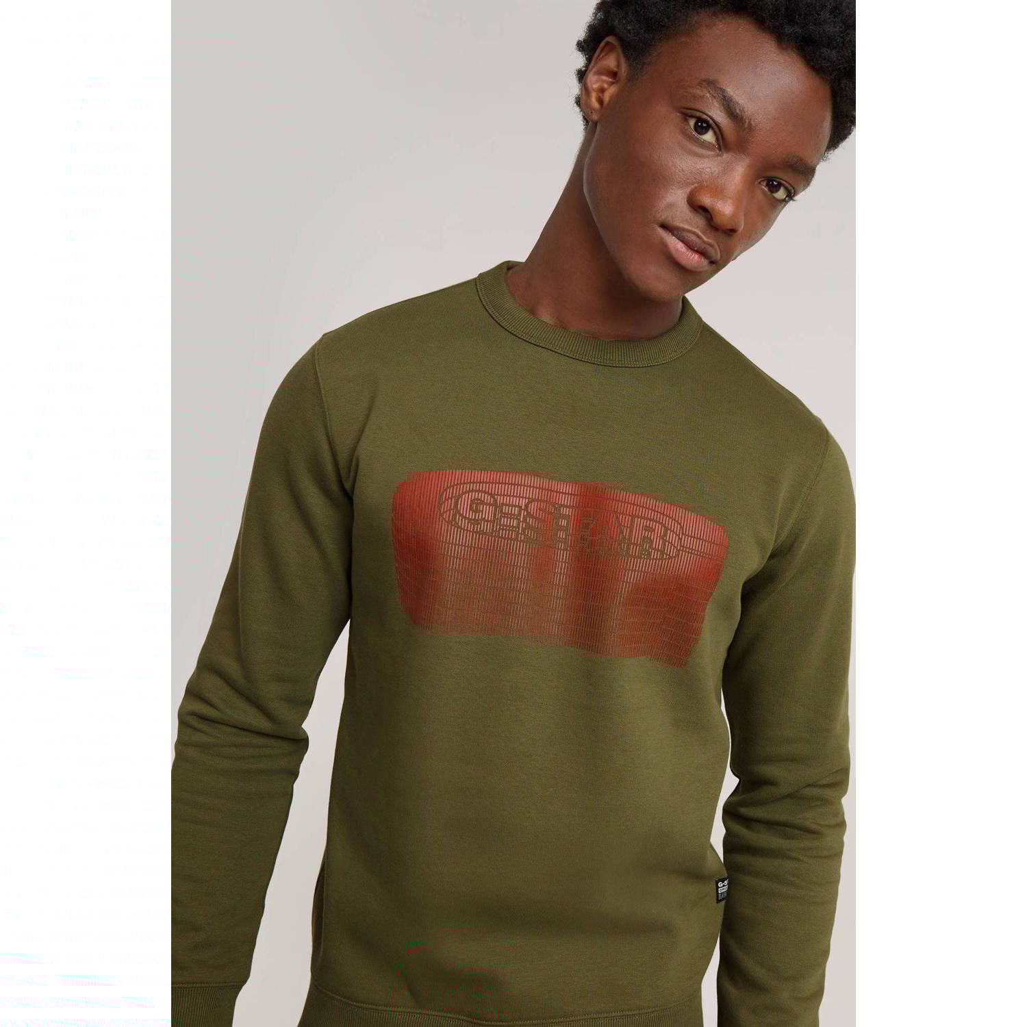 G-STAR pullover donkergroen
