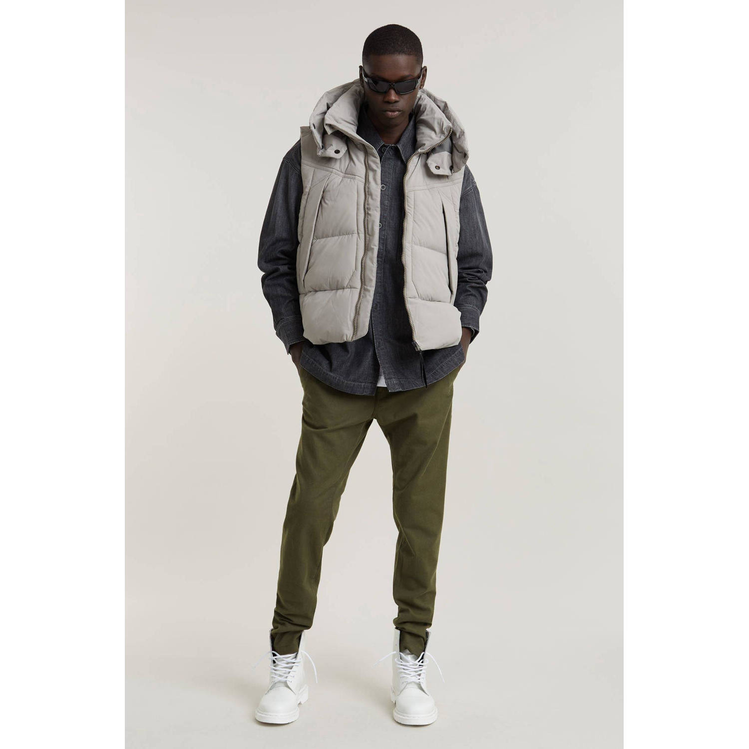 G-STAR Bronson slim fit chino asfalt dk moss dobby