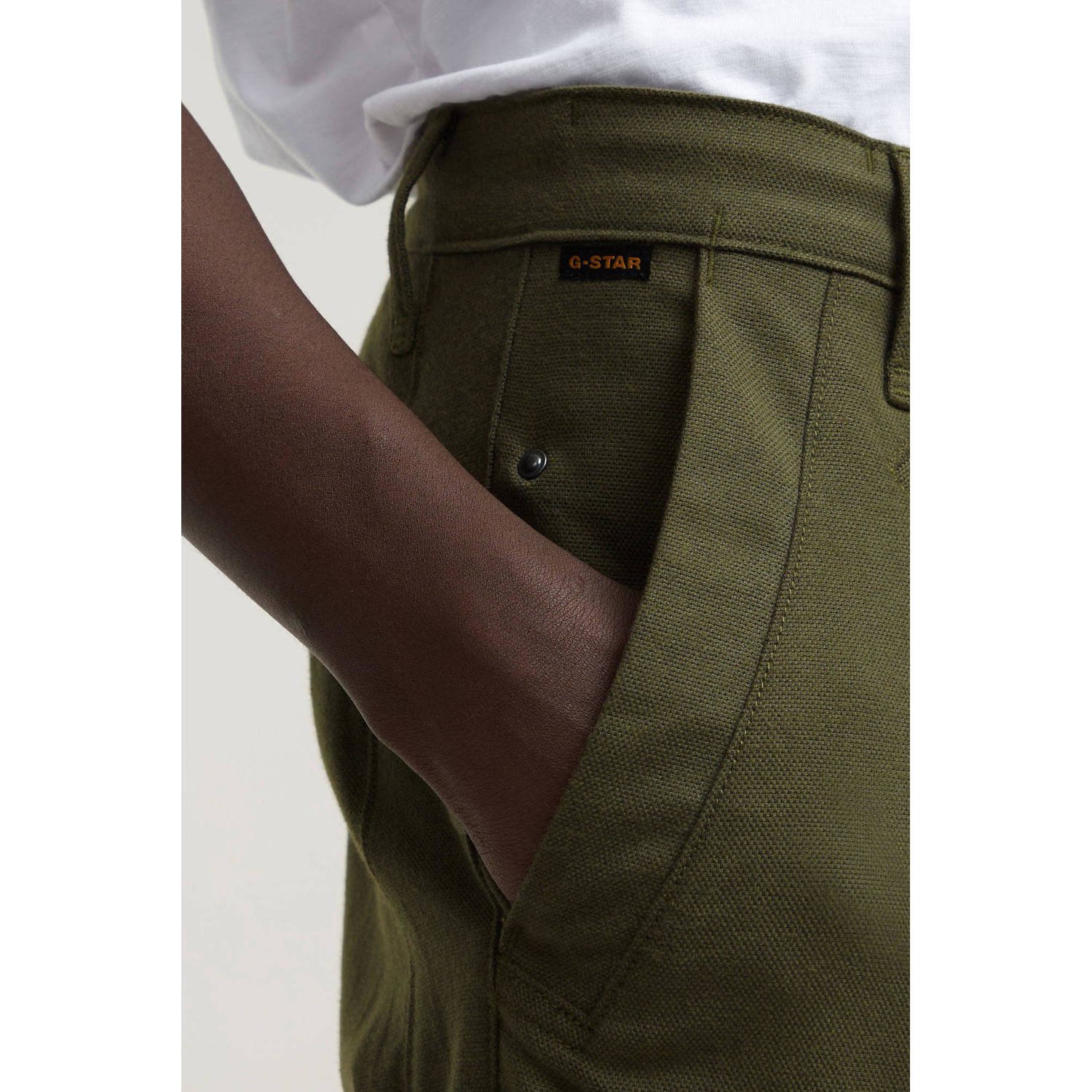 G-STAR Bronson slim fit chino asfalt dk moss dobby