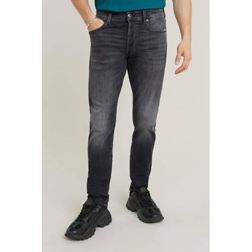 G-STAR 3301 slim fit jeans faded black magnet afbeelding