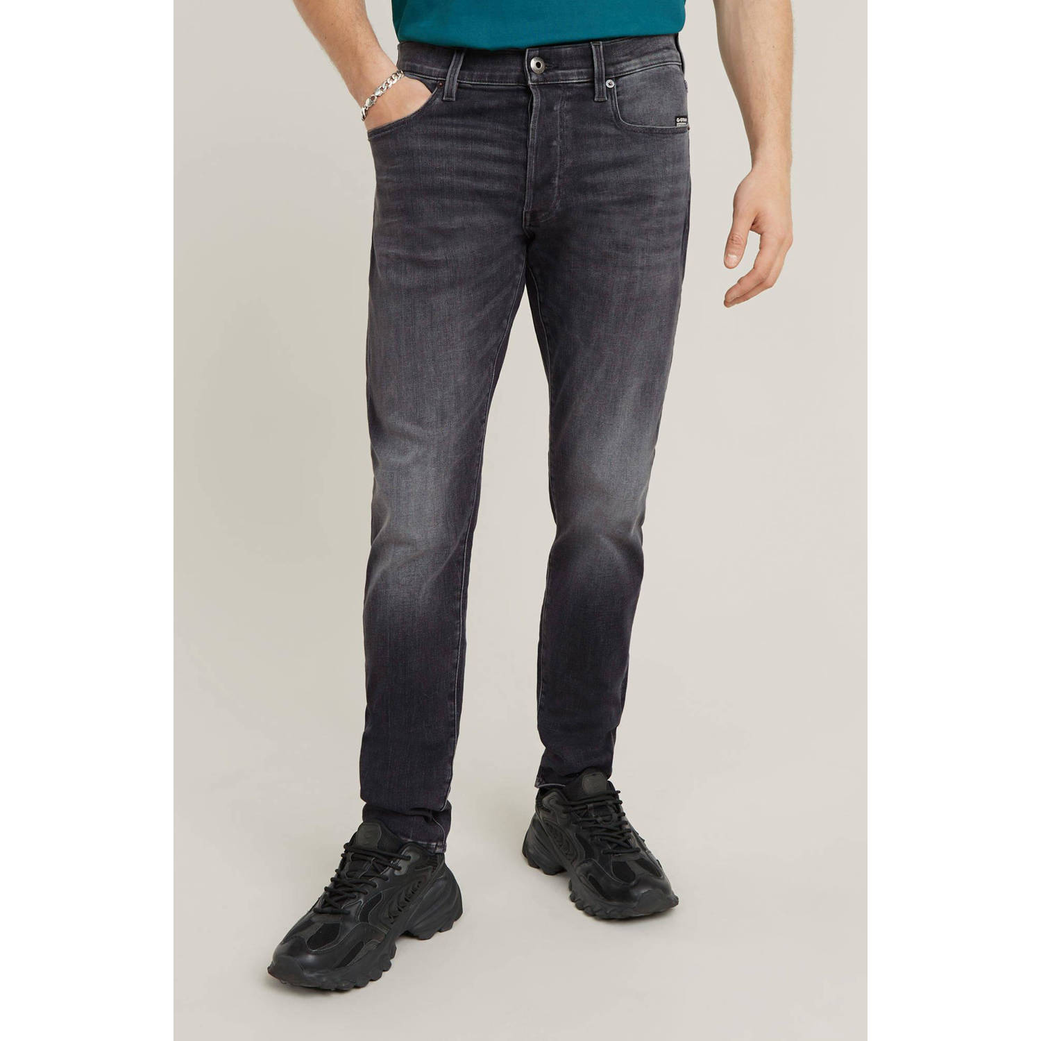 G-STAR 3301 slim fit jeans faded black magnet