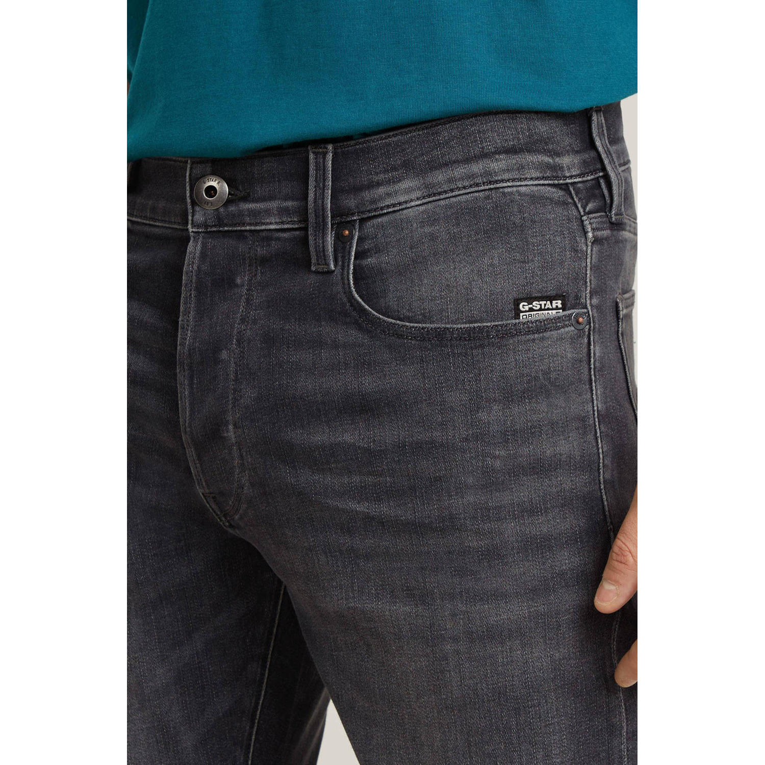 G-STAR 3301 slim fit jeans faded black magnet