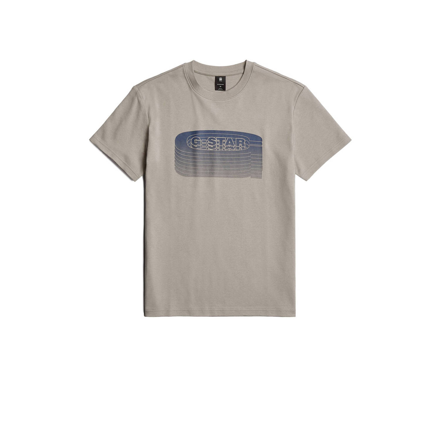 G-Star RAW Stacked Old Skool Logo T-Shirt Beige Heren