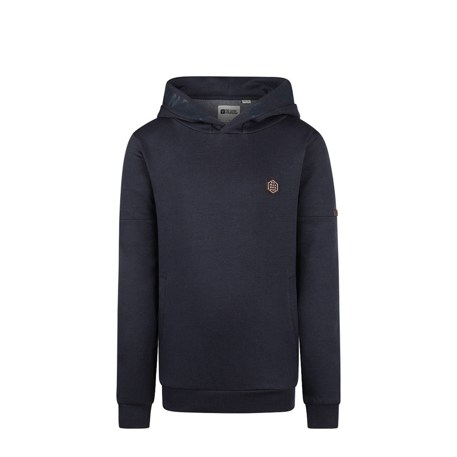 No Way Monday hoodie donkerblauw