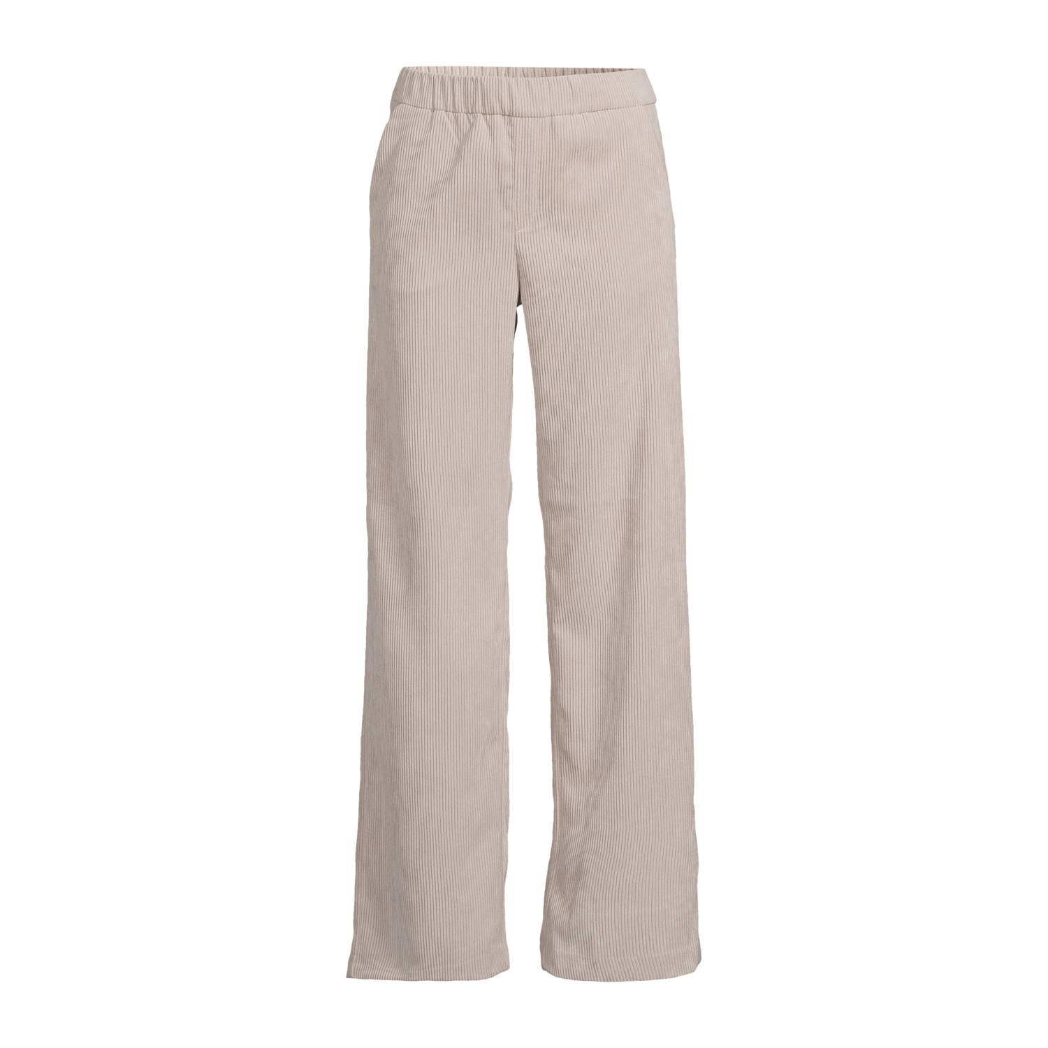 MAC corduroy wide leg broek Chiara beige