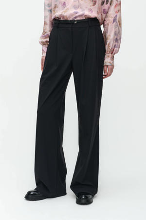 wide leg pantalon Marion zwart