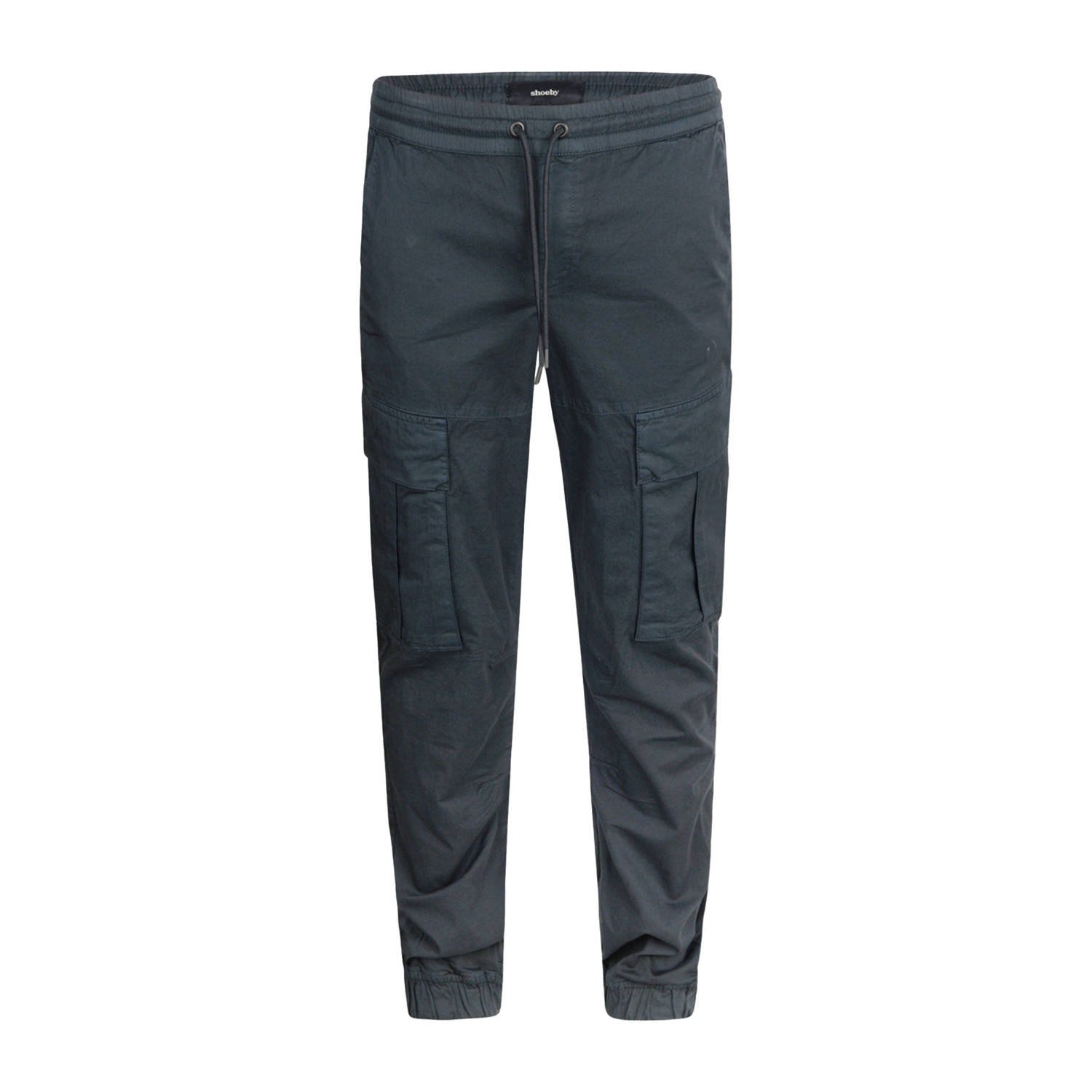 Shoeby regular fit cargo broek darkgrey