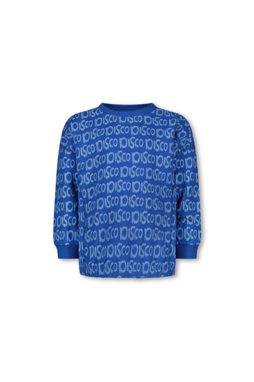 Blauwe jongens en meisjes The New Chapter sweater van katoen met lange mouwen en ronde hals