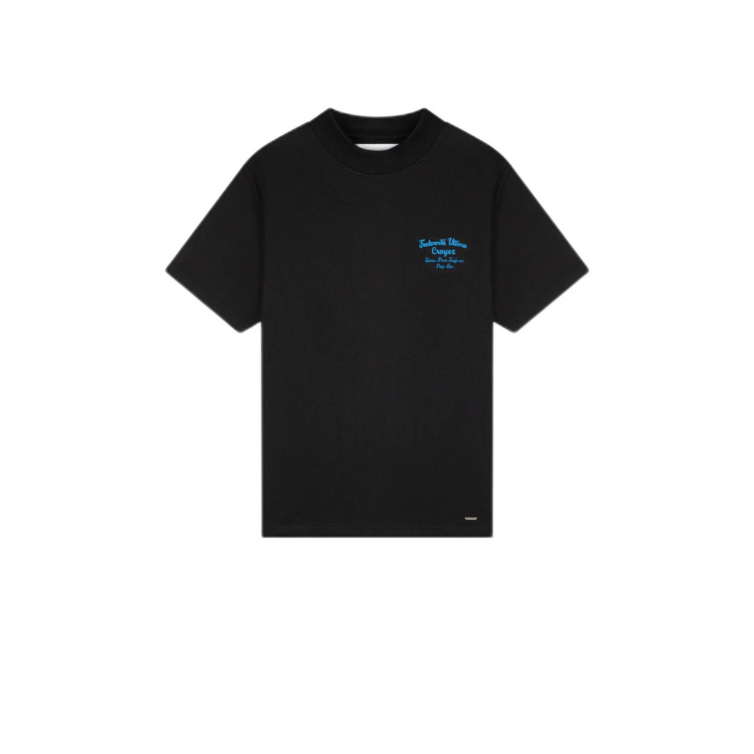 Croyez Homme regular fit T-shirt Fraternité met backprint zwart