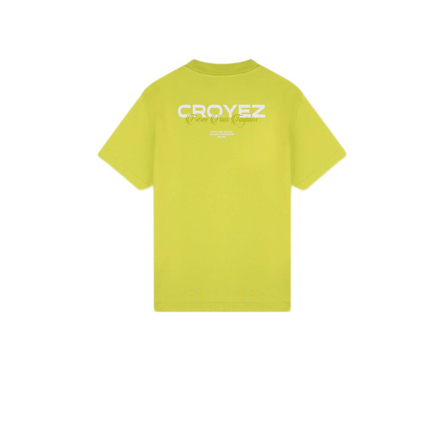 Croyez oversized T-shirt Fr√ res met backprint groen