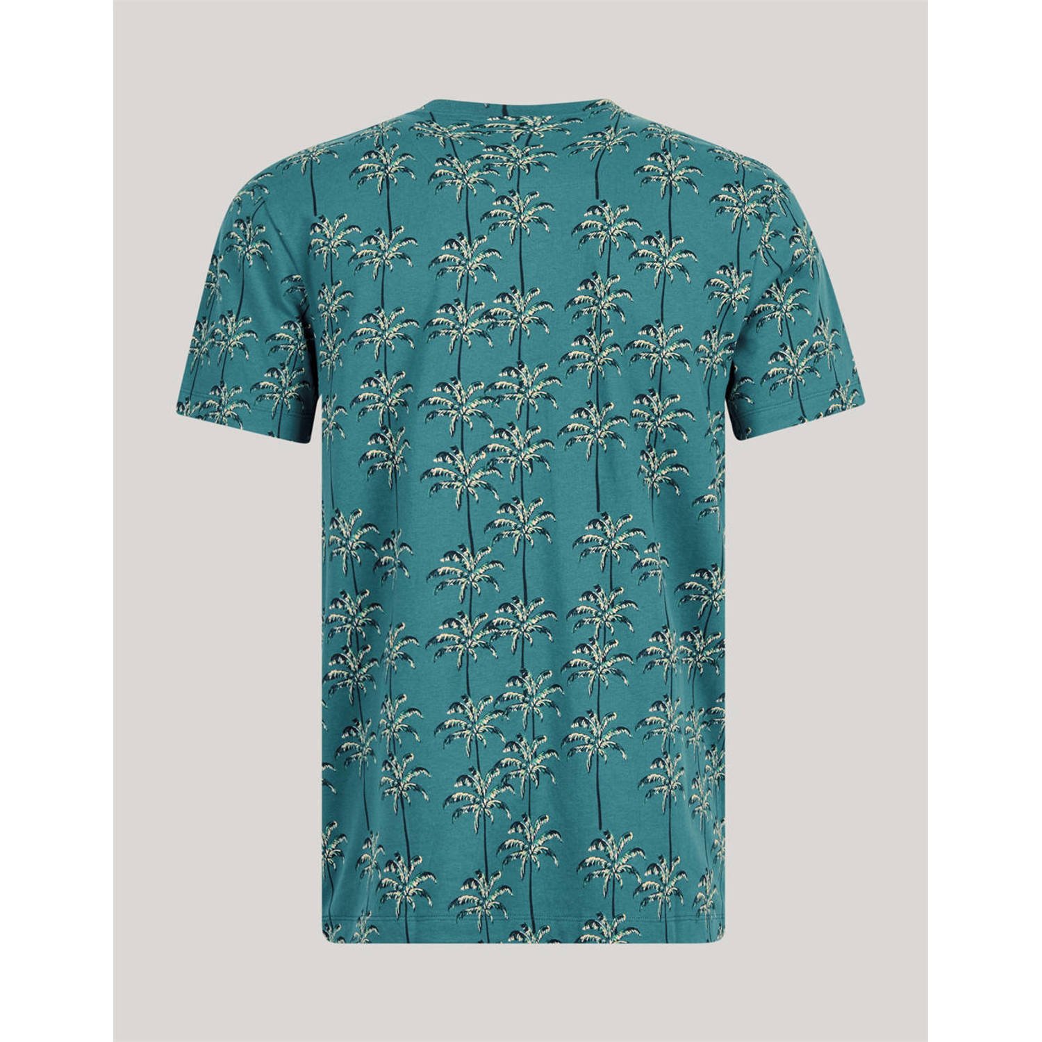 Shoeby T-shirt met all over print dark turquoise
