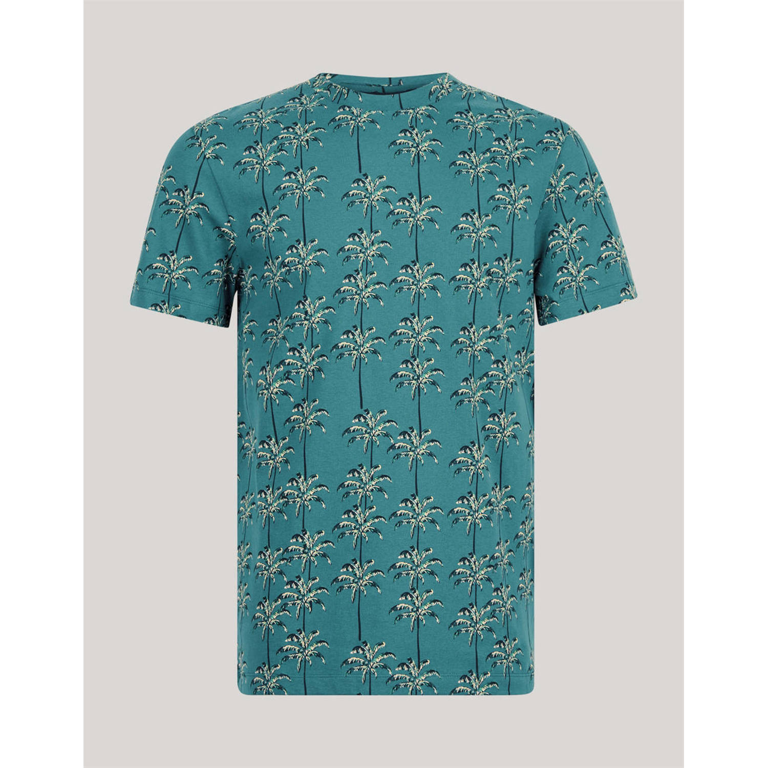 Shoeby T-shirt met all over print dark turquoise