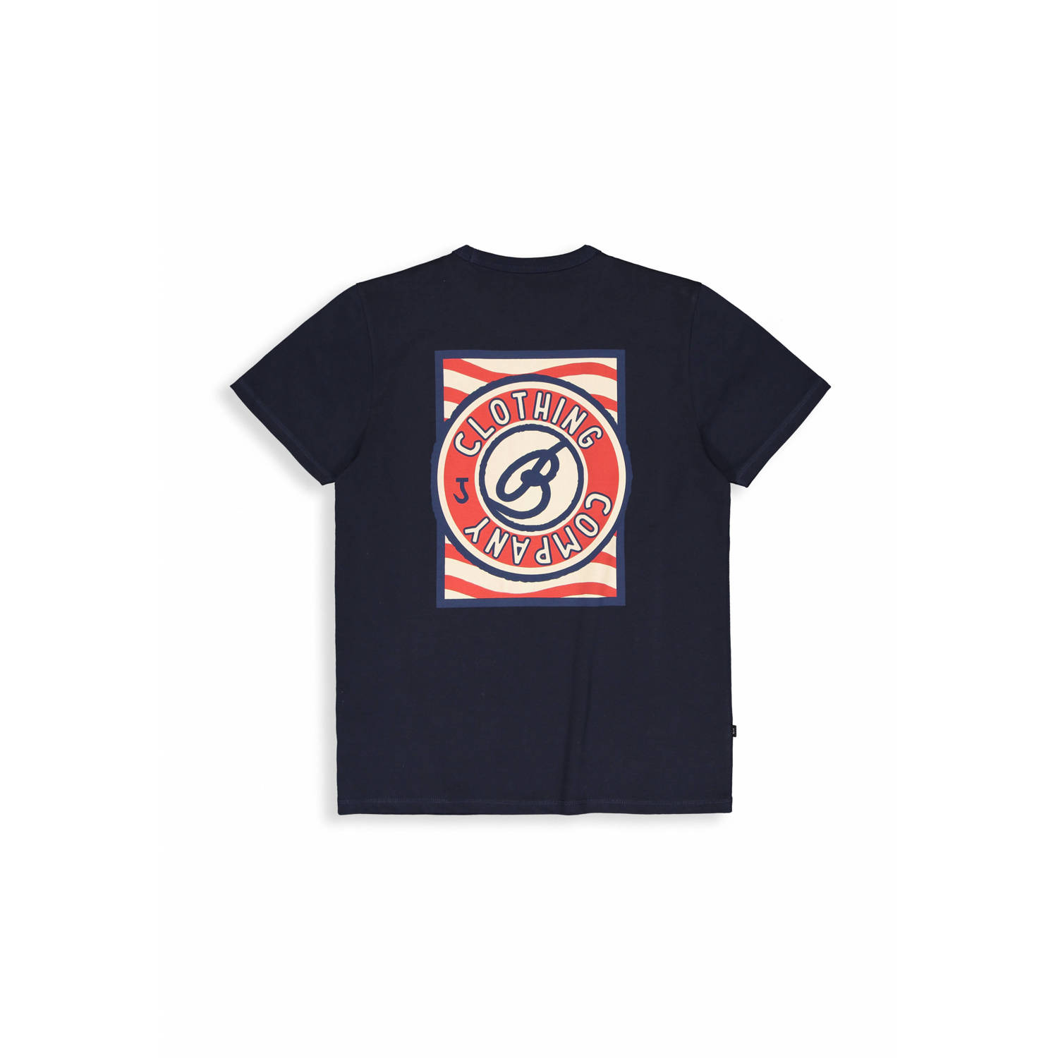 Butcher of Blue regular fit T-shirt Army Co met backprint alaska blue