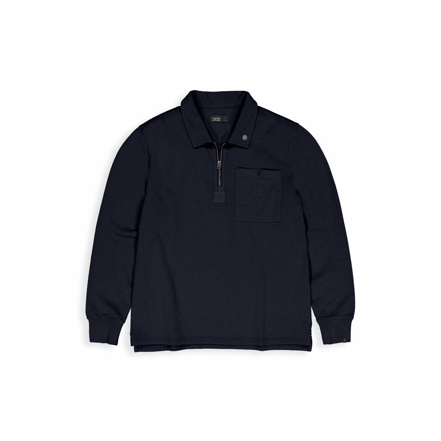 Butcher of Blue sweater donkerblauw