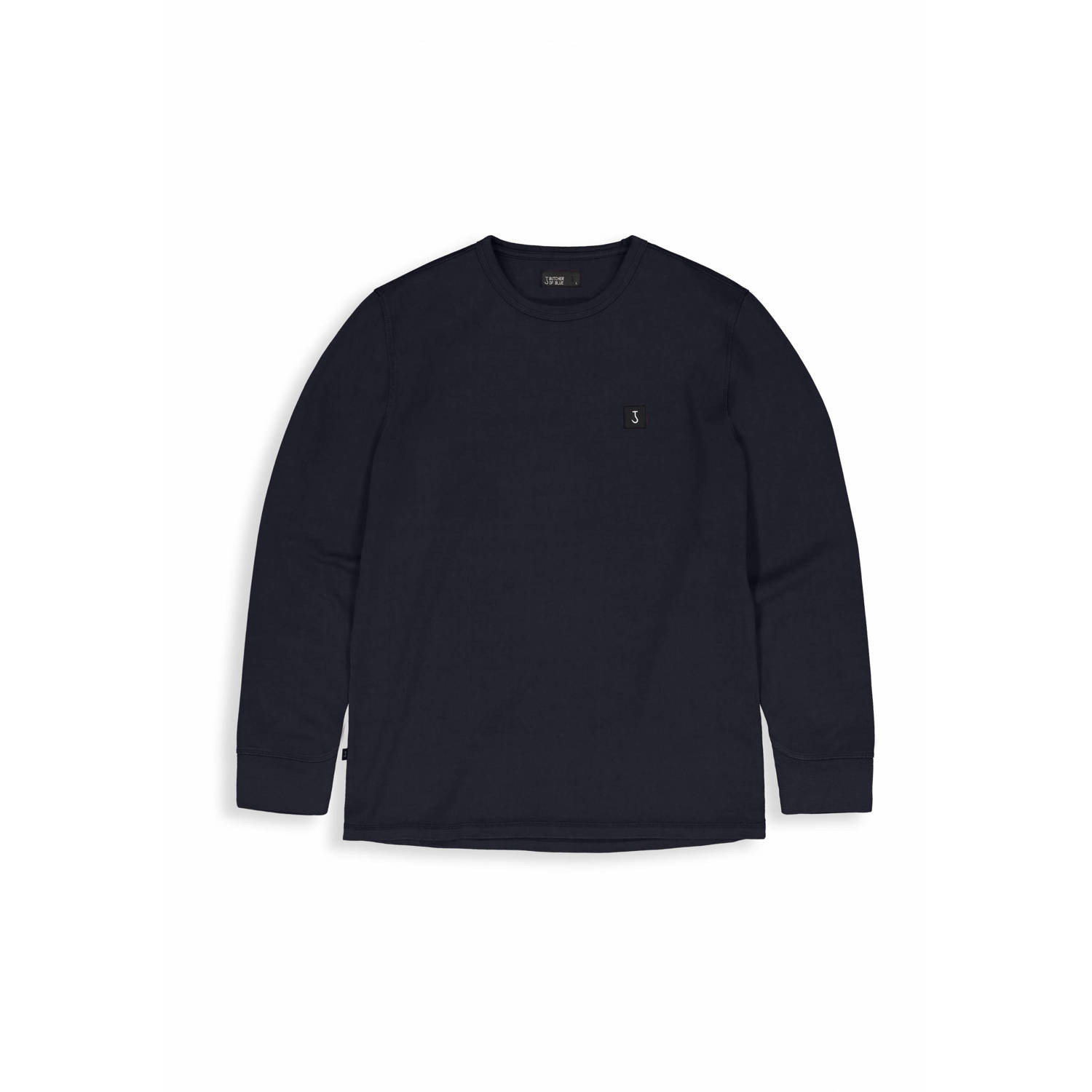 Butcher of Blue Leger Tee Lange Mouw Shirt Blue Heren