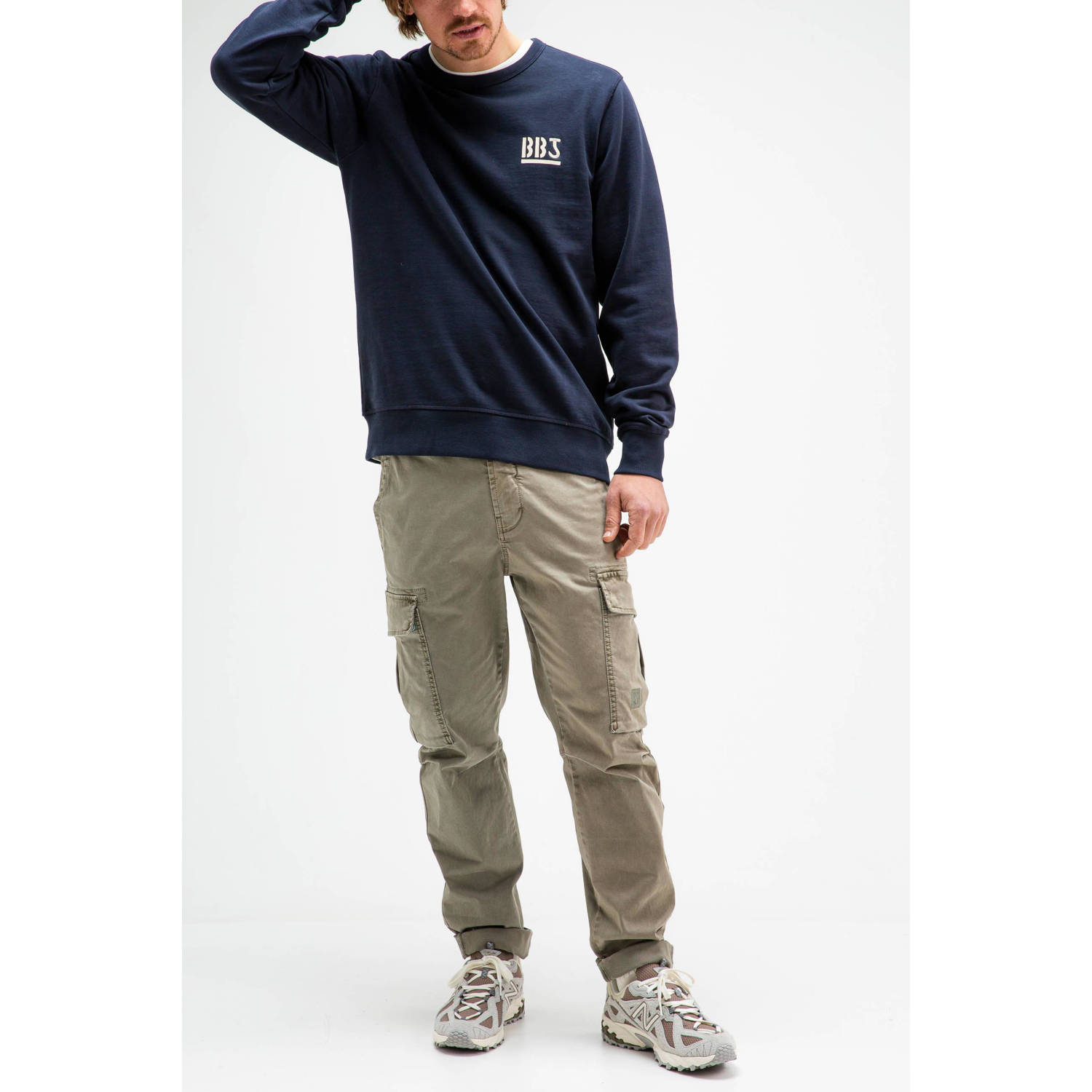 Butcher of Blue sweater donkerblauw