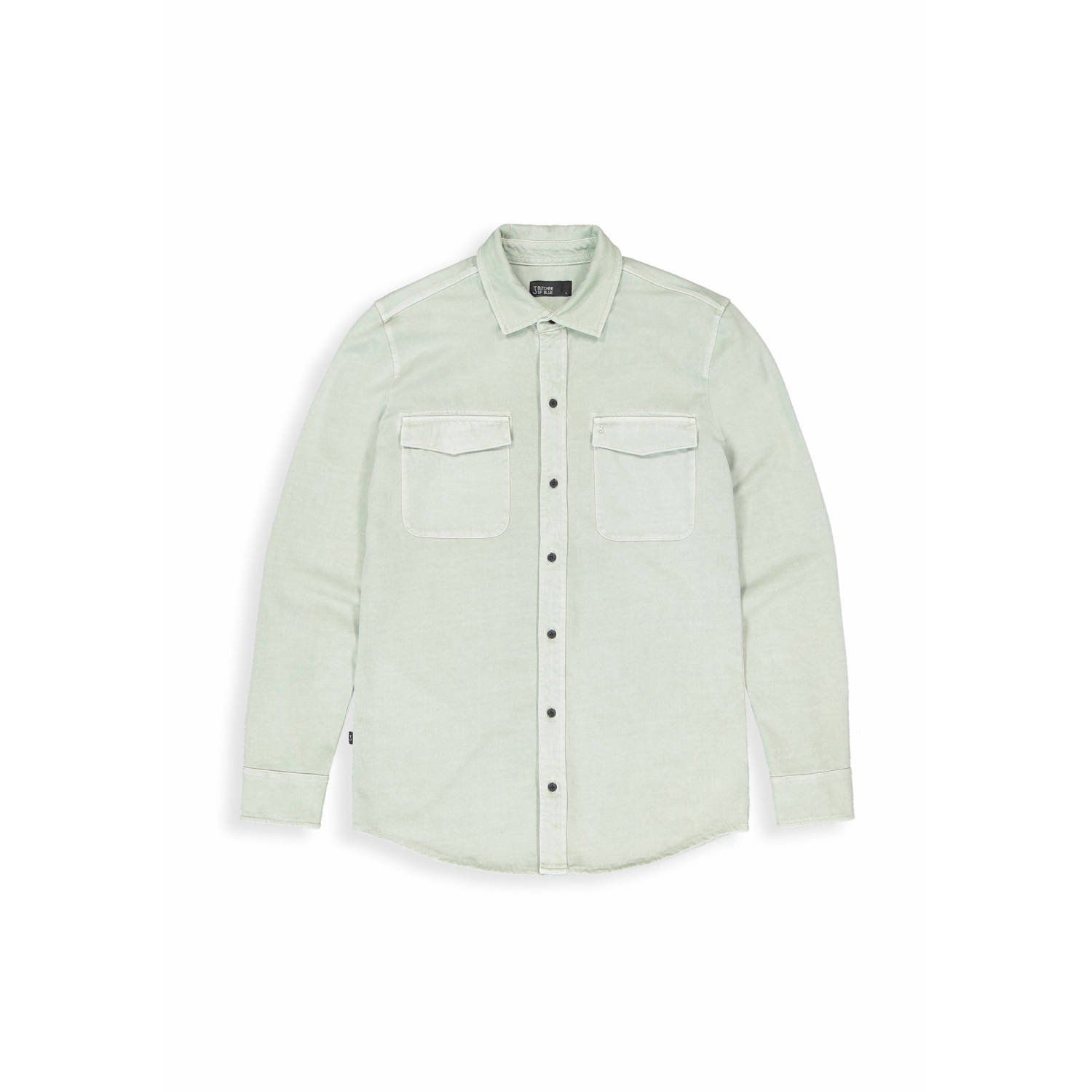 BUTCHER OF BLUE Heren Overshirts Finn Pocket Jersey Shirt Groen