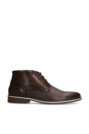 leren veterschoenen donkerbruin