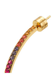 thumbnail: Kurt Geiger oorbellen Rainbow Hoops met strass goudkleurig