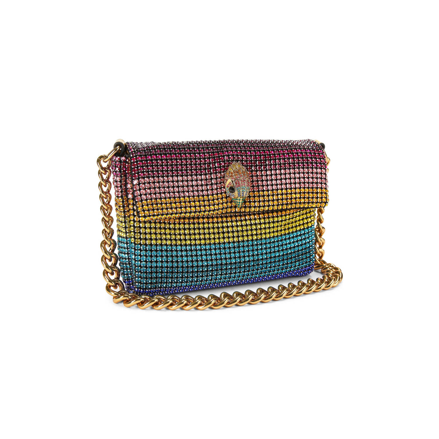 Kurt Geiger schoudertas met strass multi