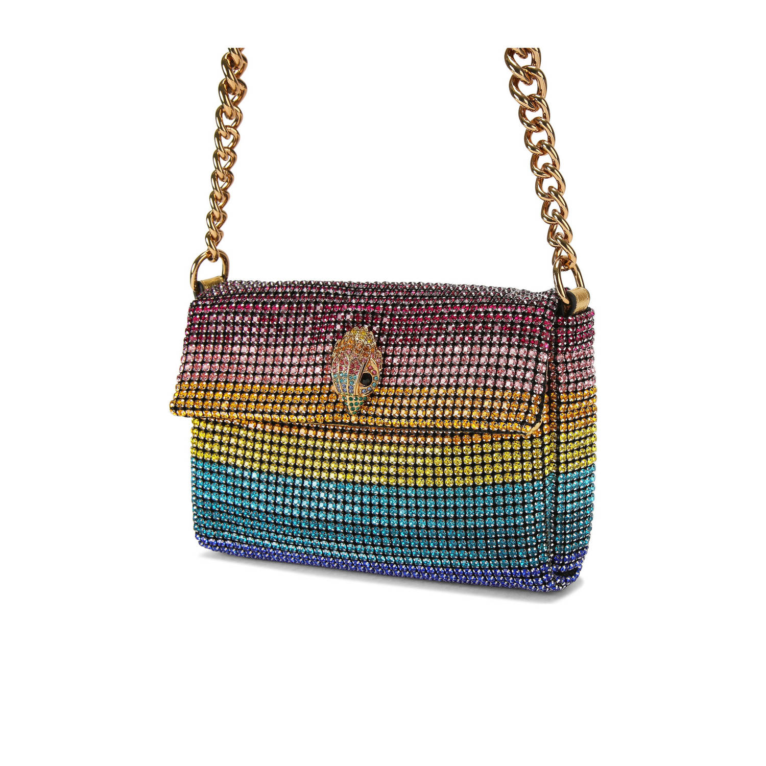 Kurt Geiger schoudertas met strass multi