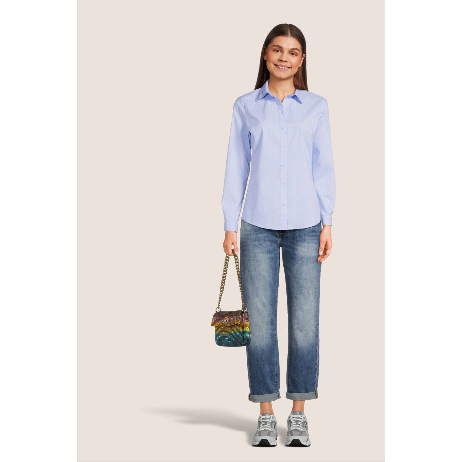 Kurt Geiger schoudertas met strass multi