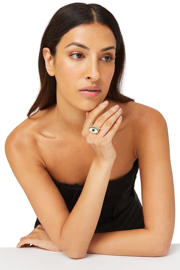 thumbnail: Kurt Geiger ring Evil Eye met strass goudkleurig