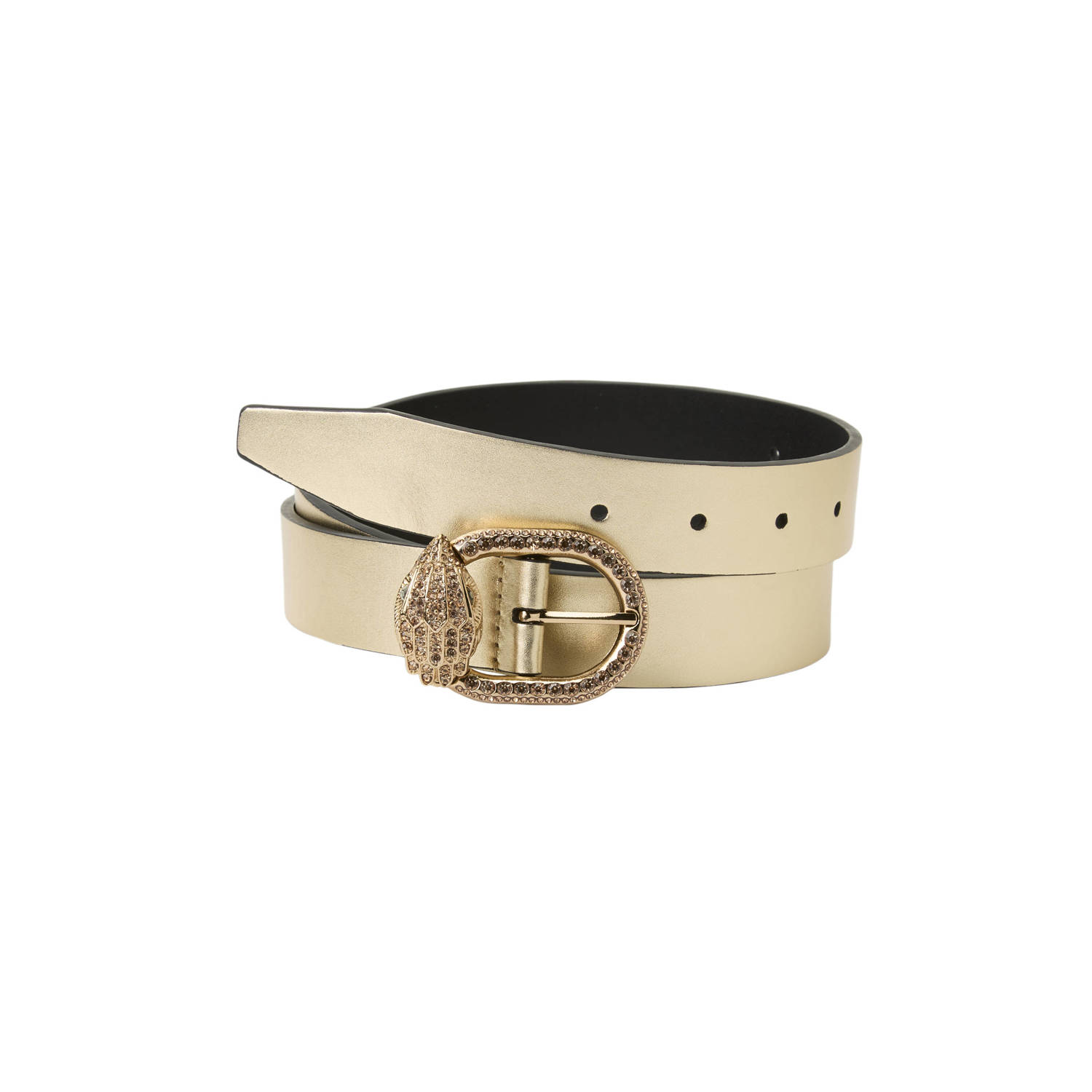 Kurt Geiger leren riem Mayfair goudkleurig