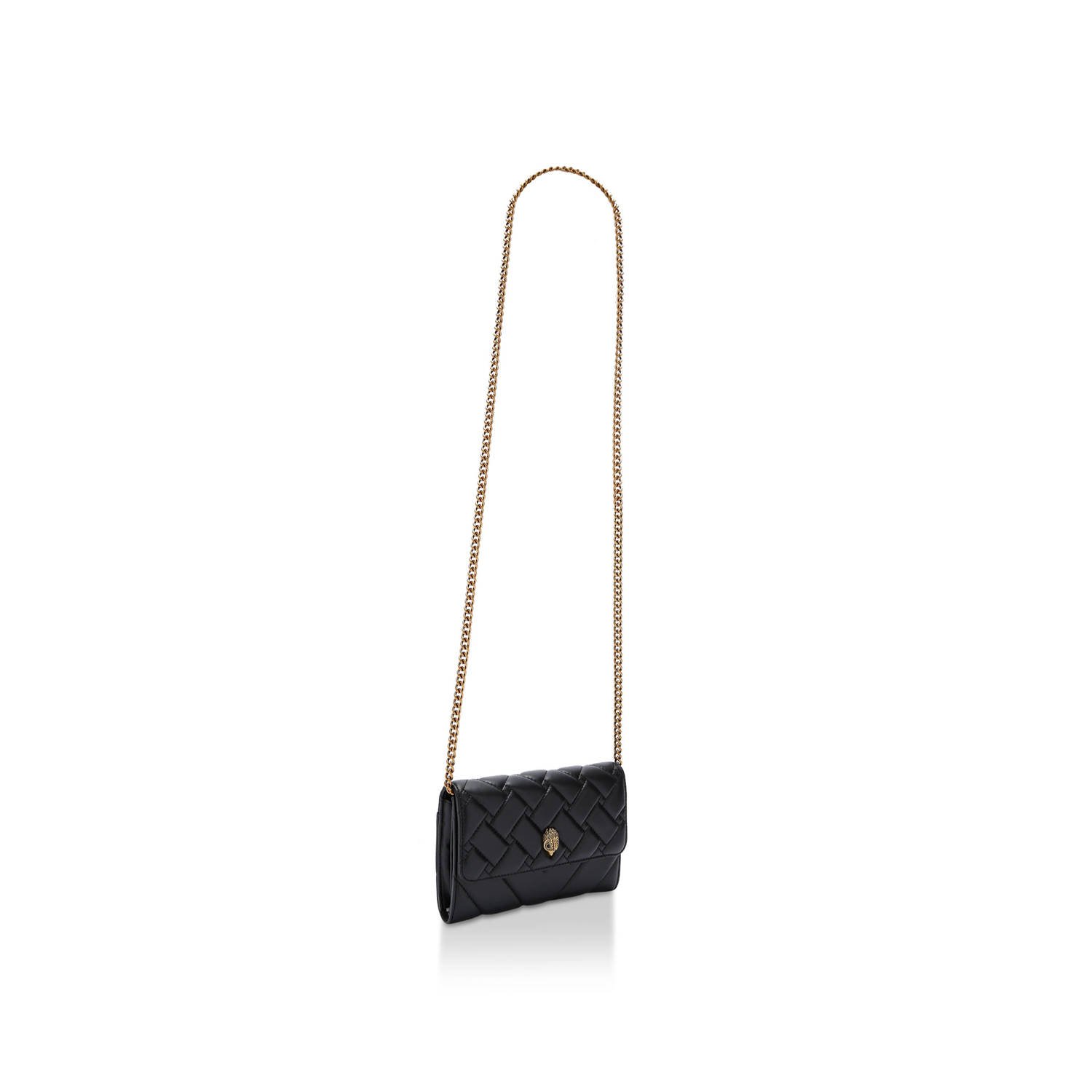 Kurt Geiger leren telefoontasje Kensington zwart