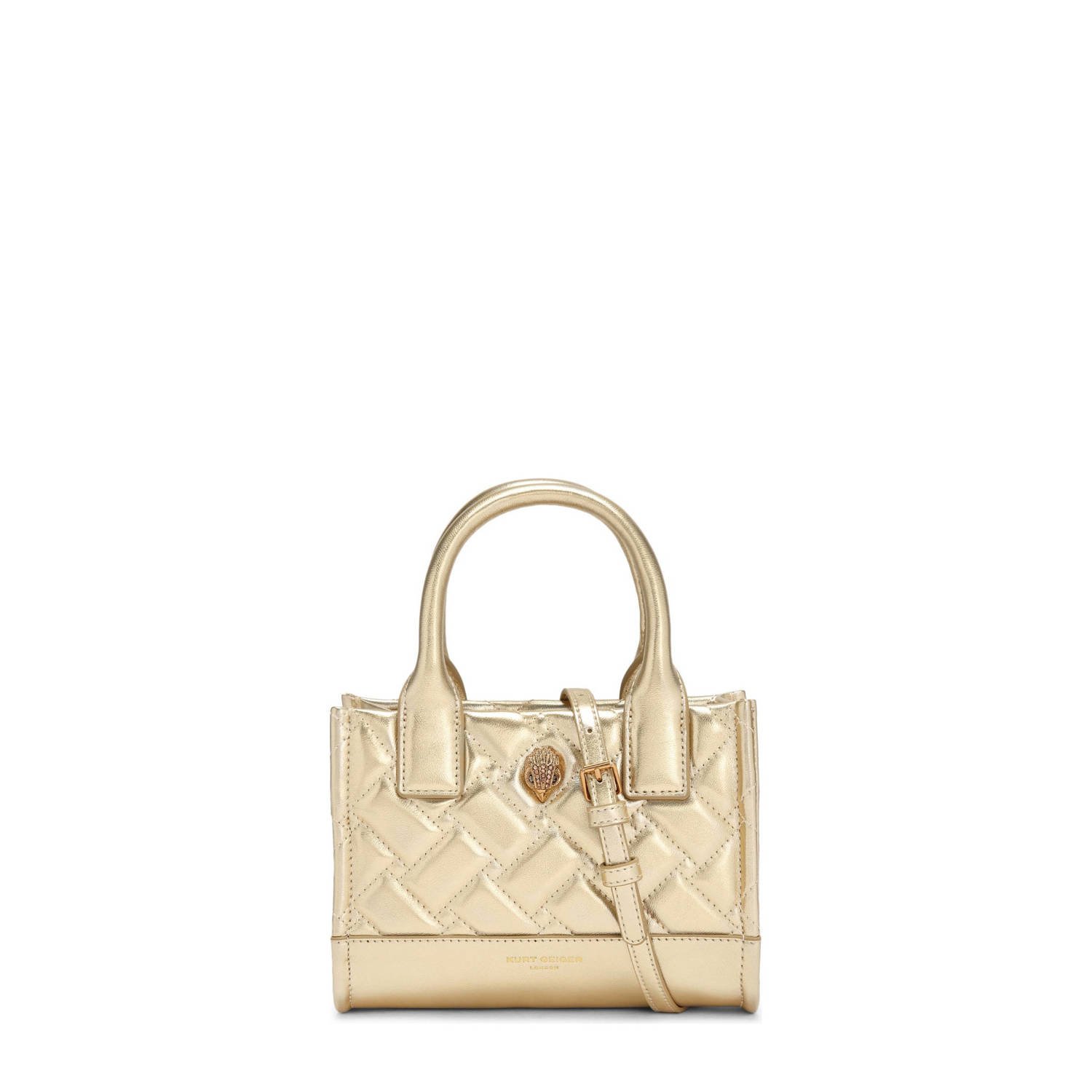Kurt Geiger crossbody tas Kensington goudkleurig
