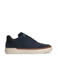 Manfield nubuck sneakers donkerblauw